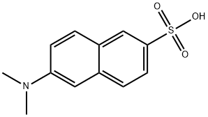 2-Naphthalenesulfonic acid, 6-(dimethylamino)- Structure