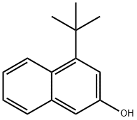2-Naphthalenol, 4-(1,1-dimethylethyl)- Struktur