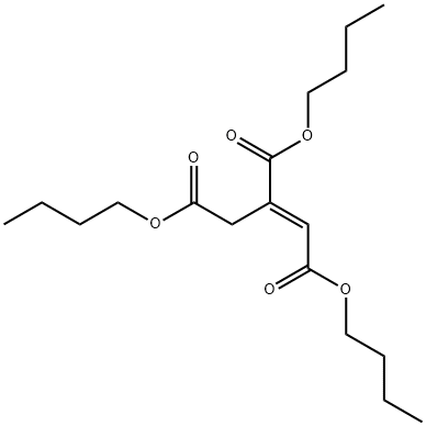 1-Propene-1,2,3-tricarboxylic acid, 1,2,3-tributyl ester, (1E)- Struktur