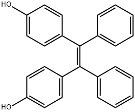 1,2-Bis(4'-hydroxyphenyl)-1,2-diphenylethylene Struktur
