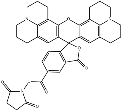 5-Carboxy-X-rhodamine N-succinimidyl ester, 344402-35-3, 结构式