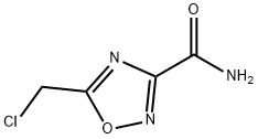 5-(クロロメチル)-1,2,4-オキサジアゾール-3-カルボキサミド 化学構造式