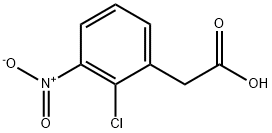 2-(2-氯-3-硝基苯基)乙酸 结构式