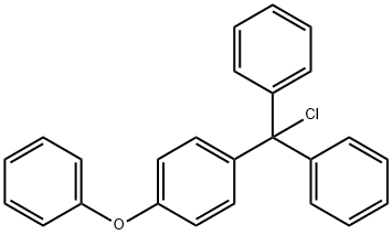 Benzene, 1-(chlorodiphenylmethyl)-4-phenoxy-, 34974-19-1, 结构式