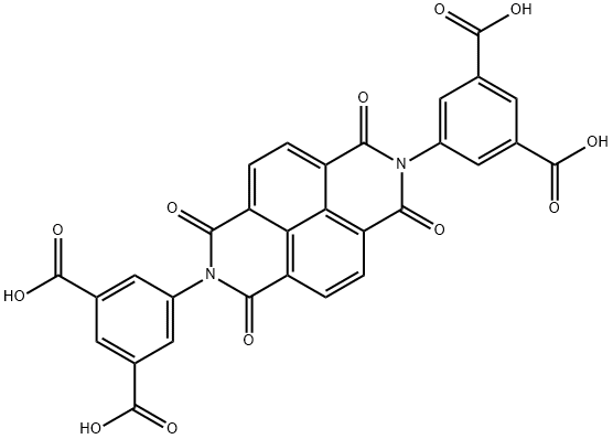 N,N'-二(5-间苯二甲酸 基)萘二酰亚胺 结构式