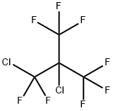 Propane, 1,2-dichloro-1,1,3,3,3-pentafluoro-2-(trifluoromethyl)- Struktur