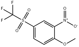 Benzene, 1-methoxy-2-nitro-4-[(trifluoromethyl)sulfonyl]- Structure