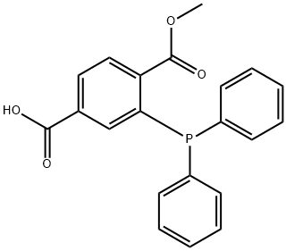1-METHYL-2-(DIPHENYLPHOSPHINO)TEREPHTHA&, 361154-31-6, 结构式