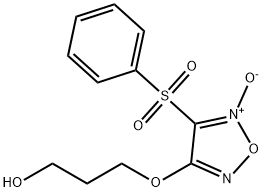 3-(4-benzenesulfonyl-5-oxy-furazan-3-yloxy)-propan-1-ol, 361541-87-9, 结构式