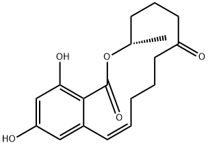 玉米赤霉烯酮(Z), 36455-70-6, 结构式