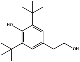 2,6-di-tert-Butyl-4-(2-hydroxyethyl)phenol Struktur