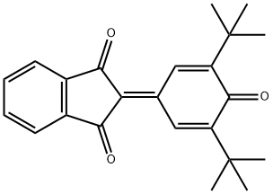 1H-Indene-1,3(2H)-dione, 2-[3,5-bis(1,1-dimethylethyl)-4-oxo-2,5-cyclohexadien-1-ylidene]-