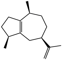 α-guaiene,guaia-1(5),11-diene,[1S-(1a,4a,7a)]-1,2,3,4,5,6,7,8-octahydro-1,4-dimethyl-7-(1-methylethenyl)-azulene|[1S-(1Α,4Α,7Α)]-1,2,3,4,5,6,7,8-八氢化-1,4-二甲基-7-(1-甲基乙烯基)奥