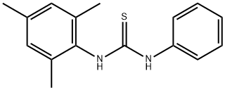 Thiourea, N-phenyl-N'-(2,4,6-trimethylphenyl)- Structure