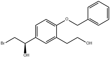 Benzeneethanol, 5-?[(1R)?-?2-?bromo-?1-?hydroxyethyl]?-?2-?(phenylmethoxy)?- Structure
