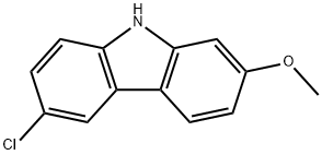 9H-Carbazole, 6-chloro-2-methoxy- Structure