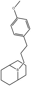 9-Borabicyclo[3.3.1]nonane, 9-[3-(4-methoxyphenyl)propyl]- Struktur