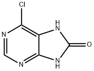 6-CHLORO-7H-PURIN-8(9H)-ONE Struktur