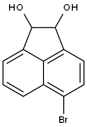 1,2-Acenaphthylenediol, 5-bromo-1,2-dihydro-,37568-49-3,结构式
