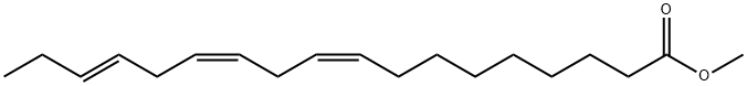 9,12,15-Octadecatrienoic acid, methyl ester, (9Z,12Z,15E)- 化学構造式