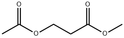 Propanoic acid, 3-(acetyloxy)-, methyl ester 化学構造式