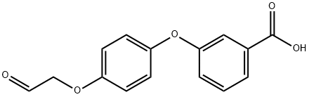 3-(4-(2-氧代乙氧基)苯氧基)苯甲酸 结构式
