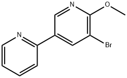 2-甲氧基-3-溴-5-(2-吡啶基)吡啶 结构式
