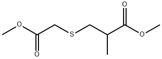 methyl 3-[(2-methoxy-2-oxoethyl)sulfanyl]-2-methylpropanoate 化学構造式