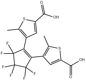 2-Thiophenecarboxylic acid, 4,4'-(3,3,4,4,5,5-hexafluoro-1-cyclopentene-1,2-diyl)bis[5-methyl- 结构式