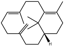 Bicyclo[9.3.1]pentadeca-4,14-diene, 4,14,15,15-tetramethyl-8-methylene-, (4E,11S)- Struktur