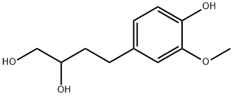 4-(4-Hydroxy-3-methoxyphenyl)butane-1,2-diol Struktur
