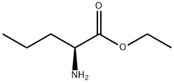 (S)-2-アミノペンタン酸エチル 化学構造式