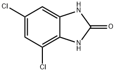 4,6-Dichloro-1,3-dihydro-2H-benzimidazol-2-one Struktur