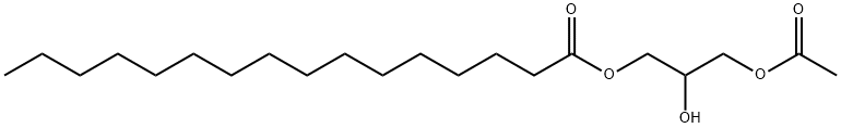 Hexadecanoic acid, 3-(acetyloxy)-2-hydroxypropyl ester 结构式
