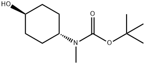 反式-4-[BOC(甲基)氨基]环己醇, 400899-99-2, 结构式