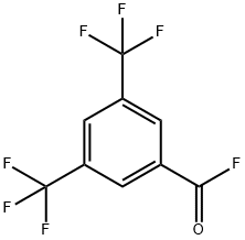 Benzoyl fluoride, 3,5-bis(trifluoromethyl)- Struktur