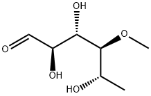 L-Mannose, 6-deoxy-4-O-methyl- Struktur