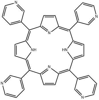 5,10,15,20-四(3-吡啶基)-21H,23H-卟吩, 40882-83-5, 结构式