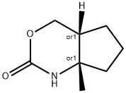 Cyclopent[d][1,3]oxazin-2(1H)-one, hexahydro-7a-methyl-, (4aR,7aS)-rel- (9CI) Struktur