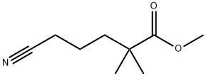 Pentanoic acid, 5-cyano-2,2-dimethyl-, methyl ester 结构式