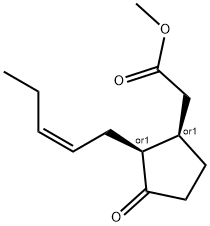 Cyclopentaneacetic acid, 3-oxo-2-(2-pentenyl)-methyl ester, [1-alpha, 2-alpha (Z)] Struktur