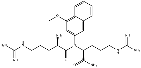 ARG-ARG 4-METHOXY-B-NAPHTHYLAMIDE TRIHYD Structure