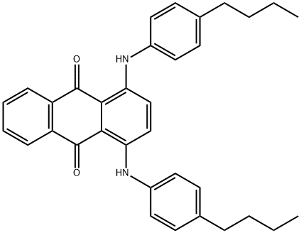 9,10-Anthracenedione, 1,4-bis[(4-butylphenyl)amino]- Structure