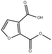 2,3-Furandicarboxylic acid, 2-methyl ester Struktur
