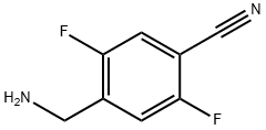 Benzonitrile, 4-(aminomethyl)-2,5-difluoro- Structure