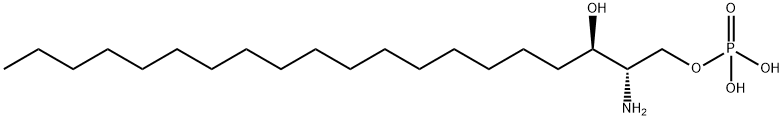 D-ERYTHRO-SPHINGANINE-1-PHOSPHATE (C20 BASE);SPHINGANINE-1-PHOSPHATE (D20:0) 结构式