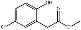 Benzeneacetic acid, 5-chloro-2-hydroxy-, methyl ester Struktur
