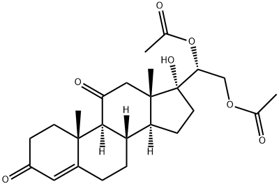 20β-Dihydrocortisone O-Diacetate Structure