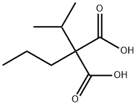 2-(1-methylethyl)-2-propyl-Propanedioic acid Struktur