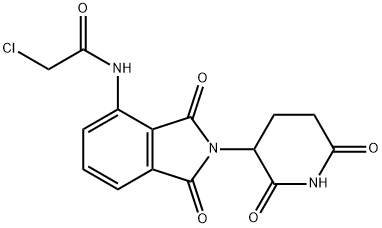 Acetamide, 2-chloro-N-[2-(2,6-dioxo-3-piperidinyl)-2,3-dihydro-1,3-dioxo-1H-isoindol-4-yl]- 结构式